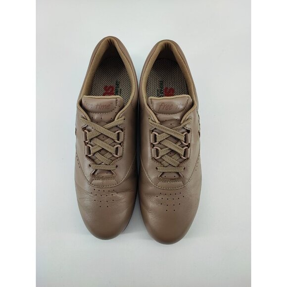 SAS Free Time Leather Diabetic Walking Shoes Brown Lace Up Womens Size 9.5N US - Picture 4 of 10